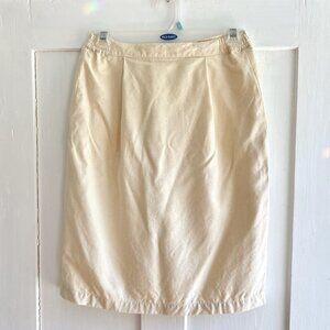 Vintage Raw Silk/Linen Blend Skirt